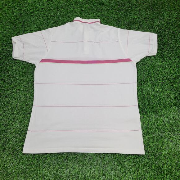 Vintage 90s GANT Rugger MOD Polo Shirt Large 22x29 Stripes USA Made - Picture 2 of 11